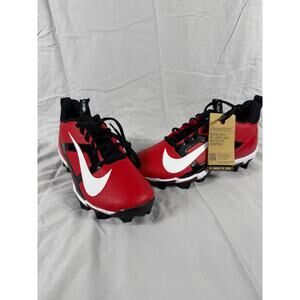 Nike Alpha Huarache 4 Keystone Baseball Shoes Mens 9.5 Cleats New Red Black Tags